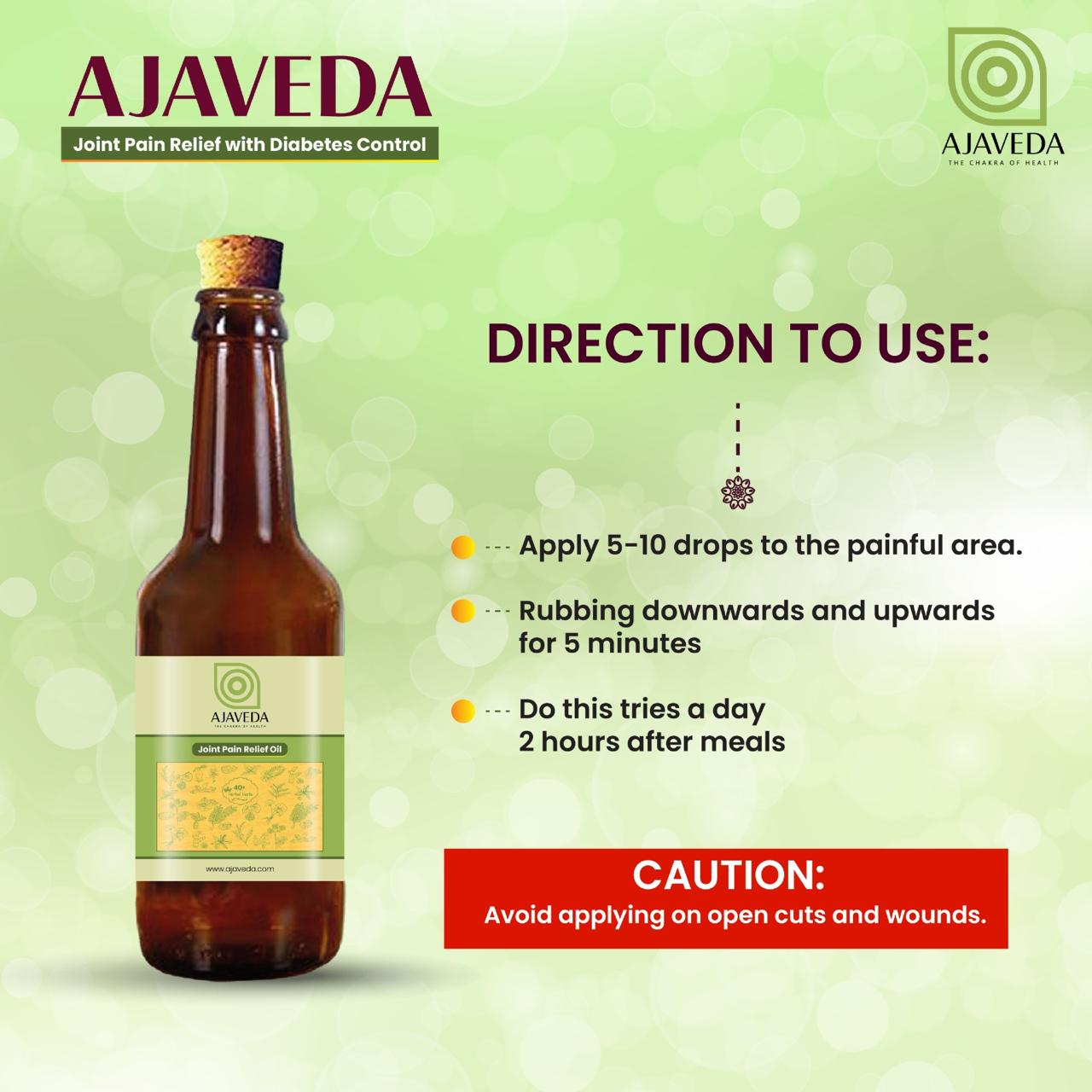 AJAVEDA Herbal Joint Pain Relief Oil - (330 ml)