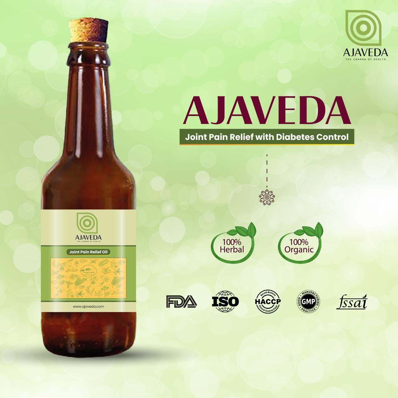 AJAVEDA Herbal Joint Pain Relief Oil - (330 ml)