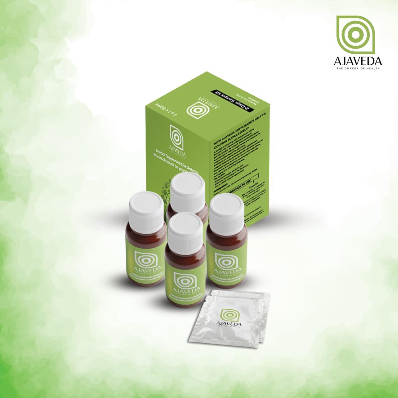 AJAVEDA Diabetes Sample Kit – Herbal Blood Sugar Support (Based on Blood Group)